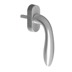Ручка віконна ADA (акустiк), 38мм. A.Silver