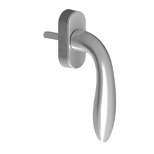 Ручка віконна ADA (акустiк), 38мм. A.Silver